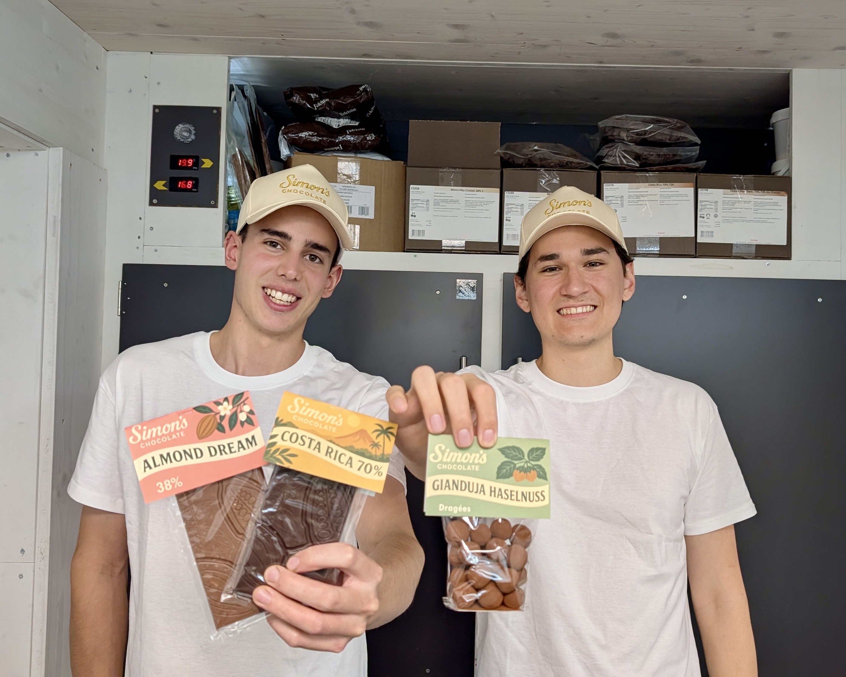 Simon und Luca in der Manufaktur